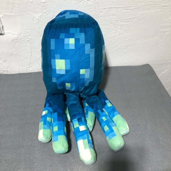 MINECRAFT Earth Glow Squid 19 in Pillow Glow In The Dark Plush - Picture 4 of 11
